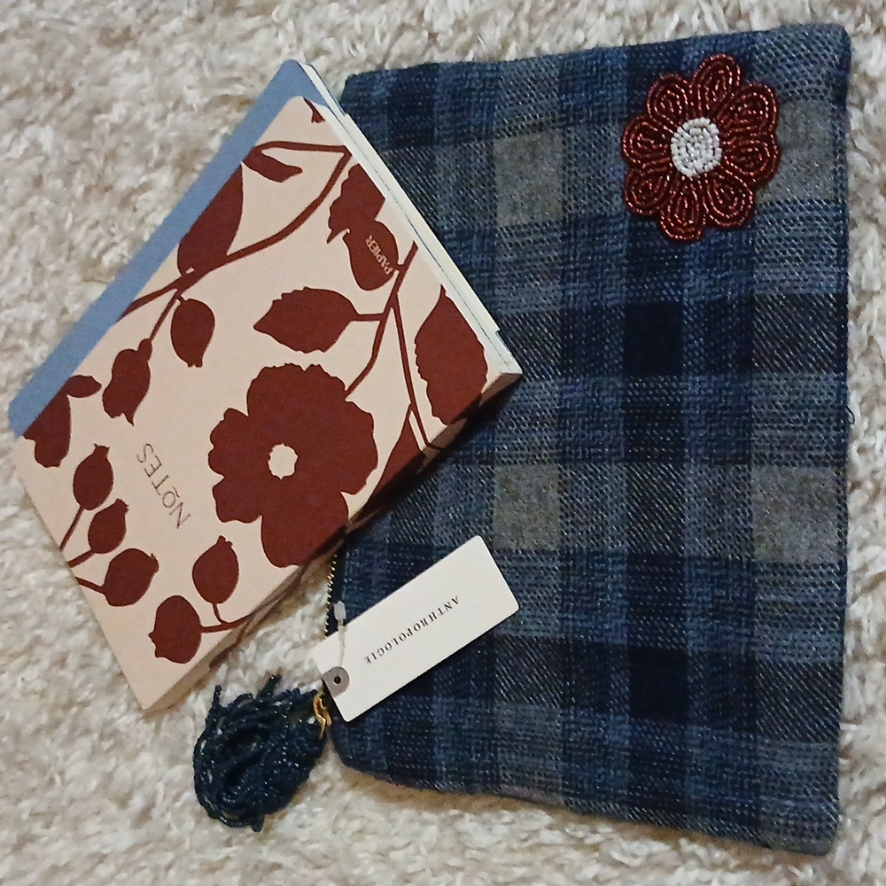 NWT ANTHROPOLOGIE BEADED BAG /NOTE BOOK - Picture 9 of 15